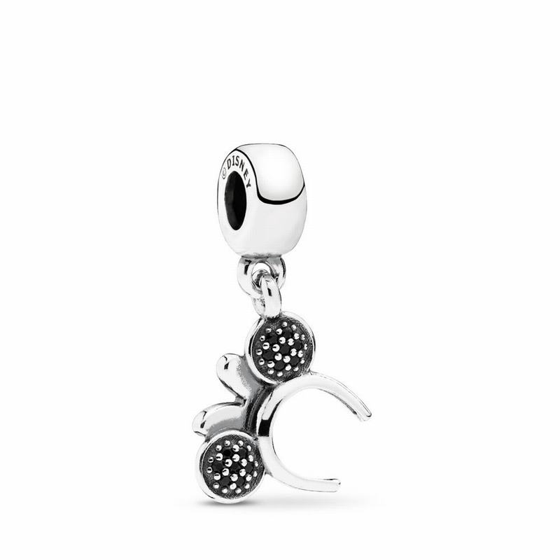 Pandora Disneyr Minnie Headband Dangle Charm - Sterling Silver/Mixed Stones/Cubic Zirconia - Canada